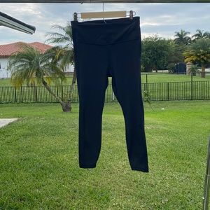 Athleta Black Capri High Compression Leggings